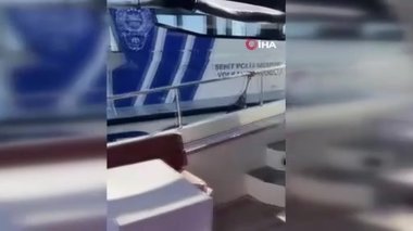 İzmir’de denizde korku dolu anlar