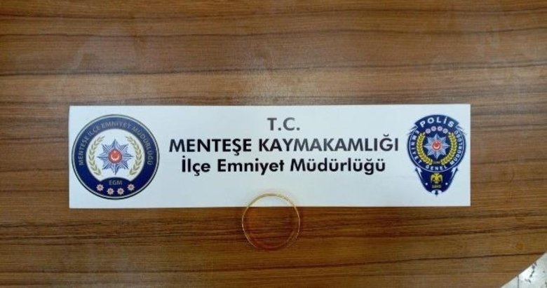 Menteşe’de ayarı düşük altın satmaya çalışan şüpheli yakalandı