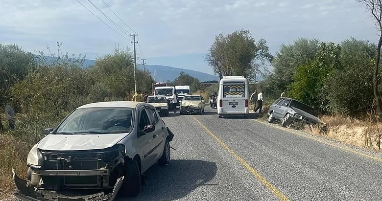 Aydın’da zincirleme kaza! 3 araç birbirine girdi: Yaralılar var