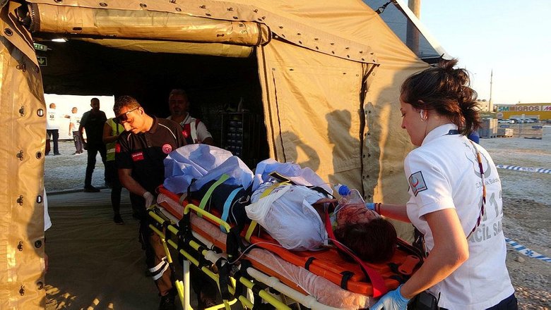 Çanakkale’deki tatbikatta dikkat çeken görüntü