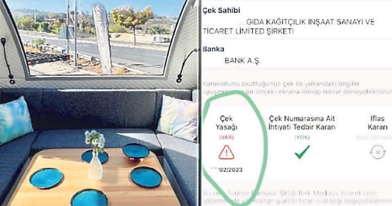 8 milyonluk çek vurgunu