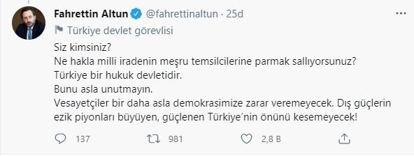 Küstah bildiriye sert tepki: Haddinizi bilin, o Türkiye eskide kaldı