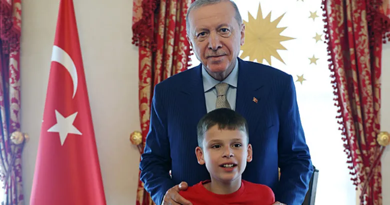 Başkan Erdoğan, otizmli Joshua Harris’i kabul etti!