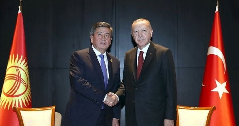 Başkan Erdoğan, Kırgızistan Cumhurbaşkanı ile görüştü