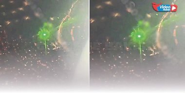 İzmir uçağına lazer tuttular