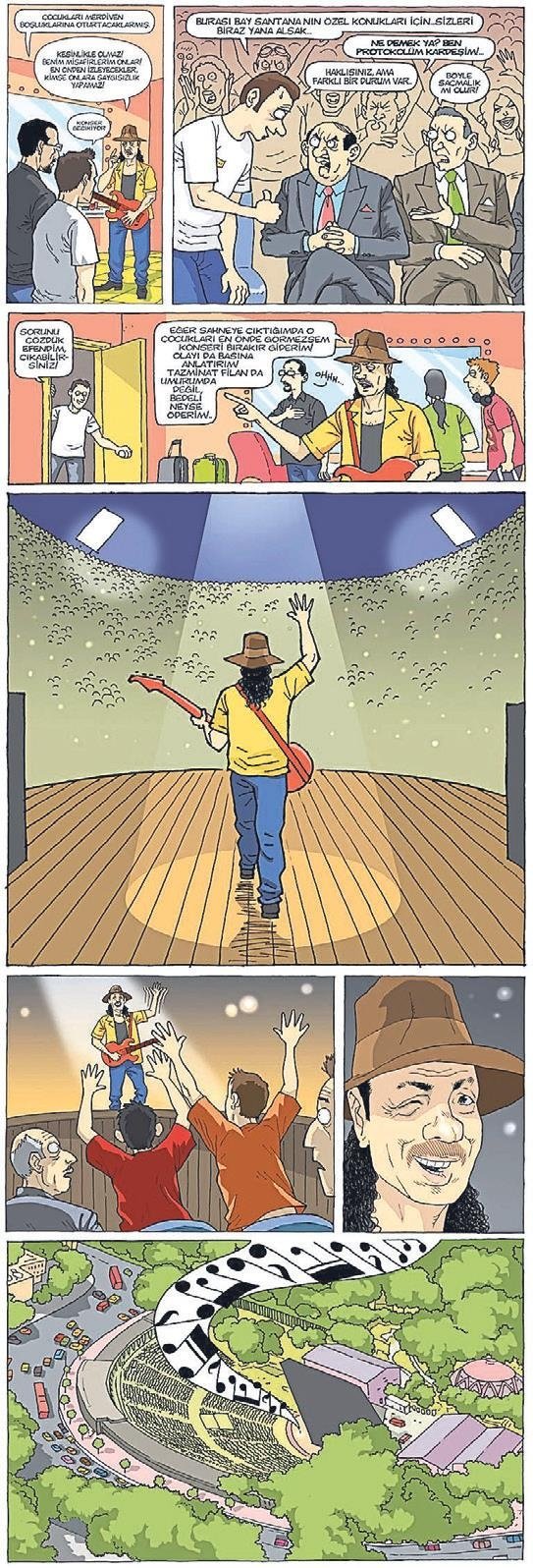 Santana konserinin VIP çocukları