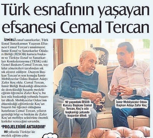 Esnaf yasta! İzmir iş dünyasının efsane ismi Cemal Tercan vefat etti...