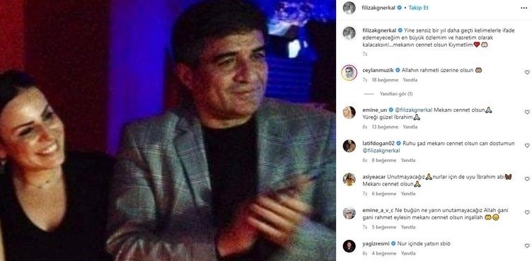 İbrahim Erkal’ın eşi Filiz Erkal: Sensiz bir yıl daha geçti!