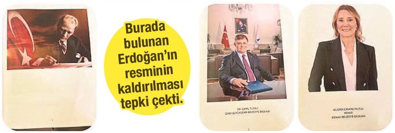 Konak Belediyesi’nden büyük ayıp! Erdoğan’ın fotoğrafı stratejik plandan çıkarıldı