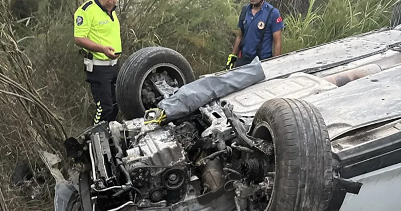 Menteşe’de acı kaza: Şarampole devrilen otomobilde 1 kişi öldü, 3 kişi yaralandı