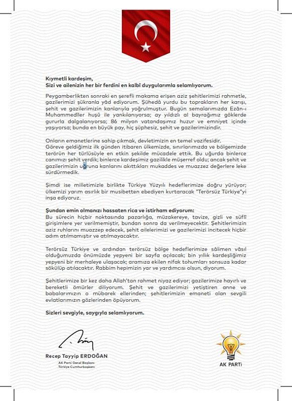 Terörsüz Türkiye için pazarlık yok