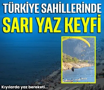 Türkiye sahillerinde sarı yaz keyfi