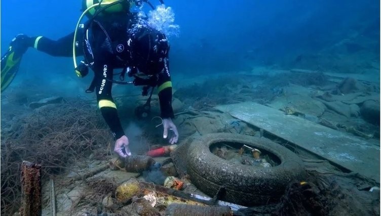 5 yılda denizlerden 245 bin ton çöp toplandı! Tam 20 bin 500 kamyonu doldurabilecek kadar