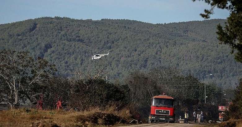Çanakkale’deki yangında soğutma çalışmaları devam ediyor: Köy boşaltıldı, çiftlikler zarar gördü
