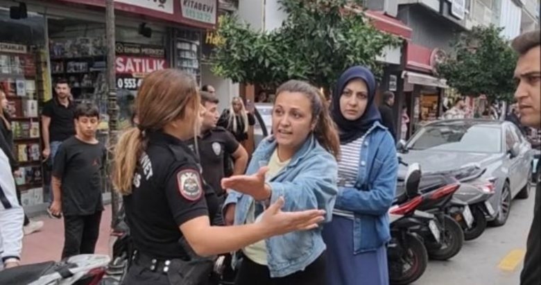 Motosikletli kadın kasksız yakalandı! Polisleri çileden çıkardı