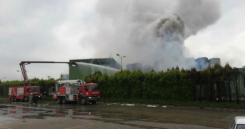 İzmir’de fabrikada yıldırım düşmesi sonucu çıkan yangın söndürüldü