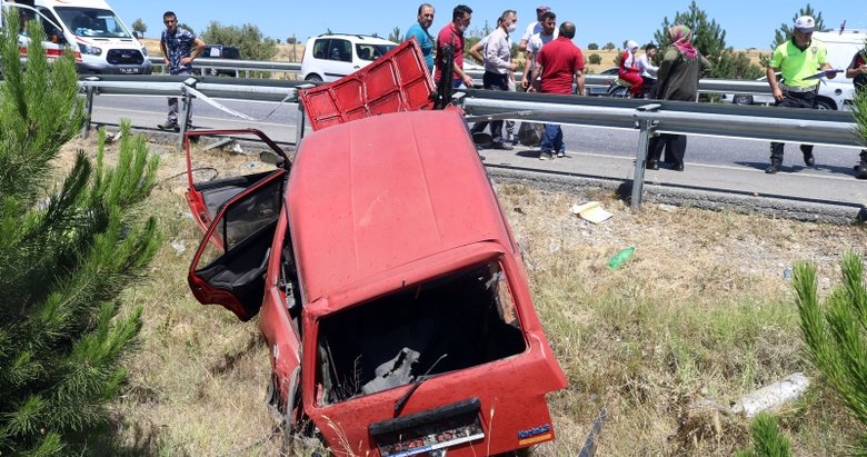 Uşak’ta trafik kazası:1 ölü, 6 yaralı