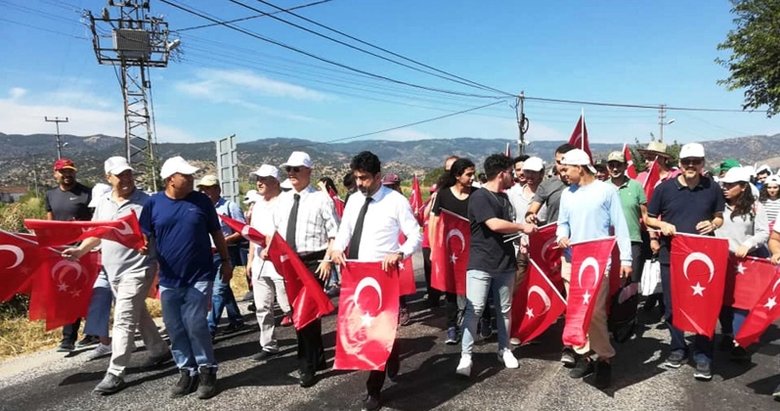 Aydın’da demokrasi şehidi Menderes’in köyünde 15 Temmuz yürüyüşü