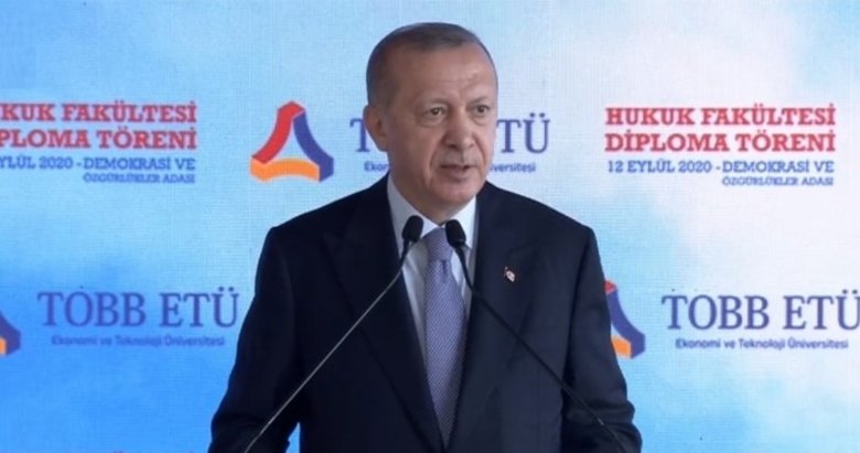 Başkan Erdoğan’dan TOBB ETÜ Mezuniyet Töreni’nde önemli mesajlar