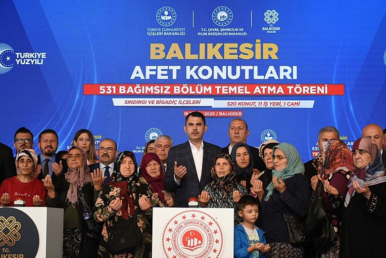 Sındırgı’da kalıcı deprem konutlarının temeli atıldı