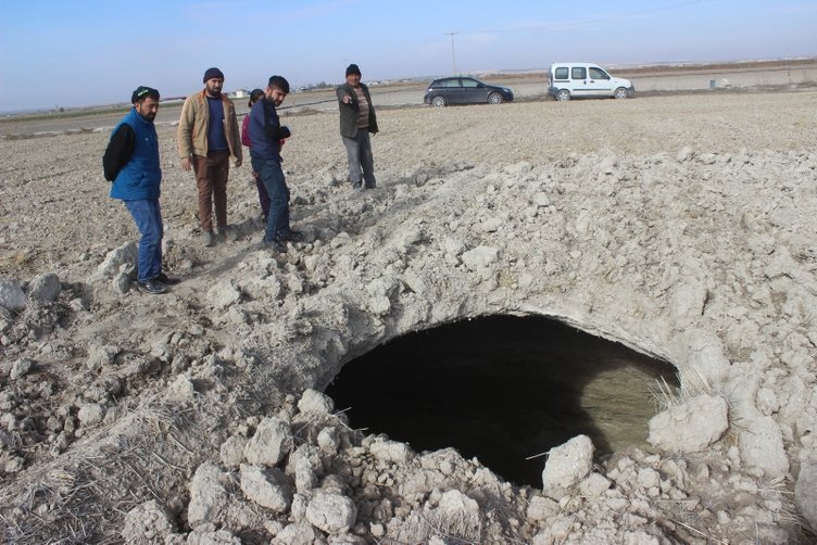 Korkutan görüntü! Tarlada çalışırken fark etti