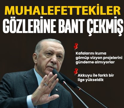 Muhalefettekiler gözlerine bant çekmiş