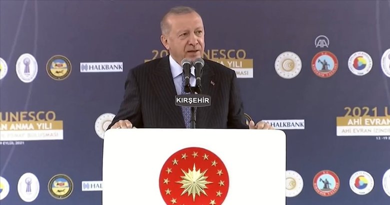 Son dakika: Başkan Erdoğan’dan Cacabey Meydanı’nda 2021 Unesco Ahi Evran Anma Yılı etkinliklerinde önemli mesajlar