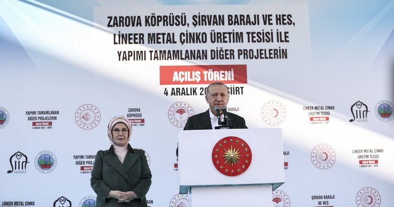Başkan Erdoğan’dan Siirt’te 15 Temmuz Demokrasi Meydanı’nda düzenlenen toplu açılış töreninde önemli mesajlar