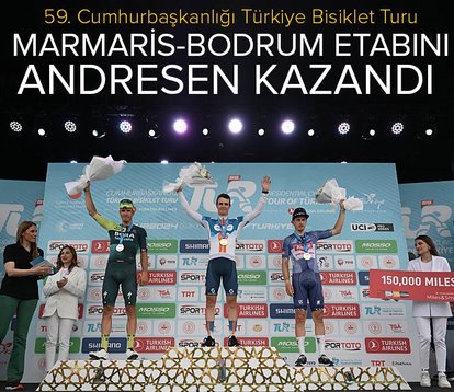 59. Cumhurbaşkanlığı Türkiye Bisiklet Turu’nun 4. etap kazananı Tobias Andresen!