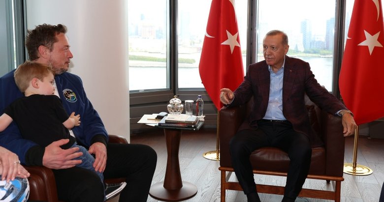 Başkan Recep Tayyip Erdoğan, Türkevi’nde Space X CEO’su Elon Musk ile görüştü