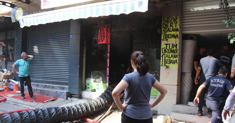 Aydın’da yangın! Çarşıyı duman sardı, göz gözü görmedi