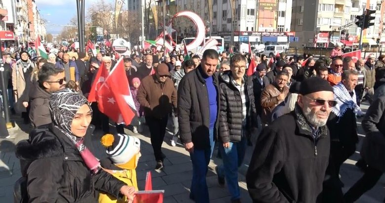 Kütahya’da Filistin’e destek yürüyüşü