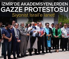 İzmir’de akademisyenlerden Gazze protestosu! Katil İsrail’e lanet