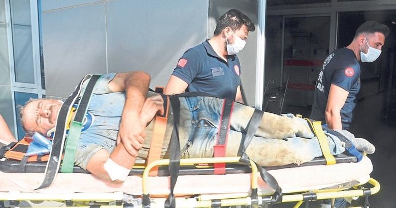 5 metre yüksekten düşen işçi yaralandı