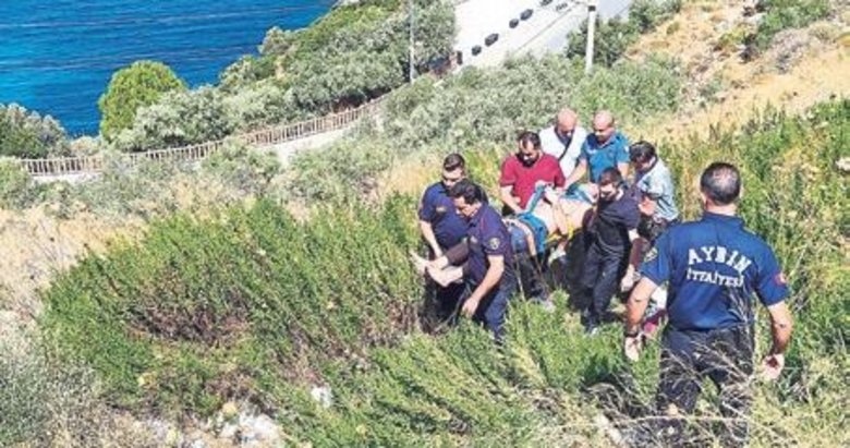 Hastaneden kaçtı uçuruma yuvarlandı