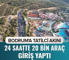 Bodrum’a tatilci akını! 24 saatte 20 bin araç giriş yaptı