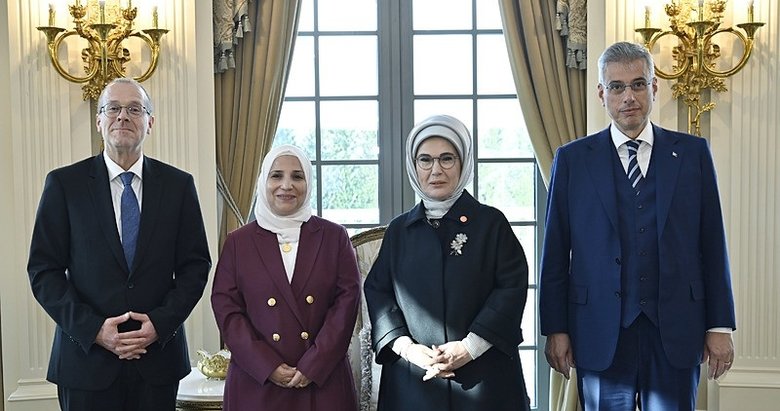 Emine Erdoğan, DSÖ heyetiyle görüştü