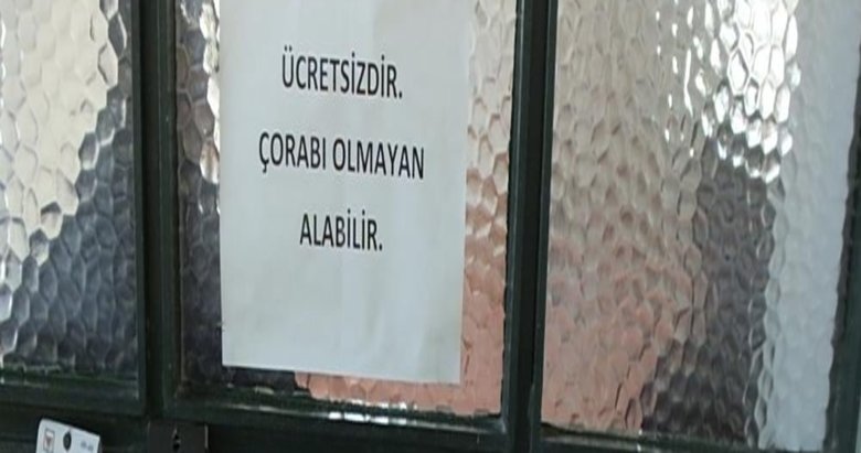 Camide askıda çorap uygulaması