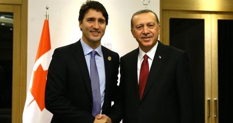 Başkan Erdoğan, Kanada Başbakanı ile görüştü