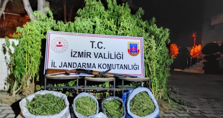 İzmir’de jandarmadan uyuşturucu baskını!