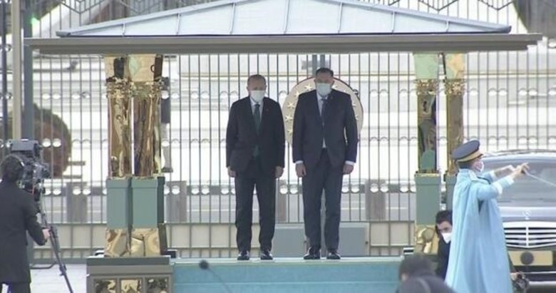 Bosna Hersek heyeti Ankara’da! Başkan Erdoğan resmi törenle karşıladı