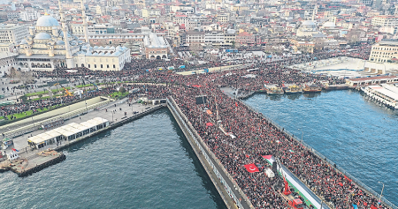 Şehitlere rahmet Filistin’e destek
