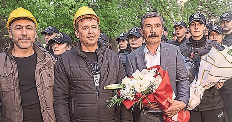 Maden işçilerinin eyleminde mutlu son