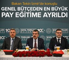 Bakan Tekin İzmir’de konuştu: Genel bütçeden en büyük pay eğitime ayrıldı