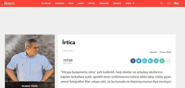 103 emekli amiralin akıl hocası Yılmaz Özdil mi?