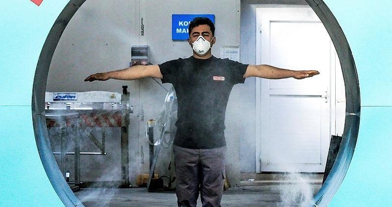 İzmirli girişimci 10 günde dezenfekte tüneli yaptı