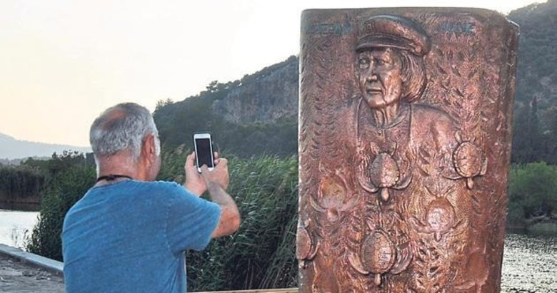 Kaptan June Anıtı Dalyan’a dikildi