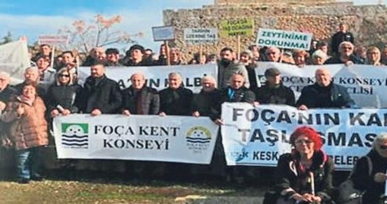 Foça’da taş ocağı iptal