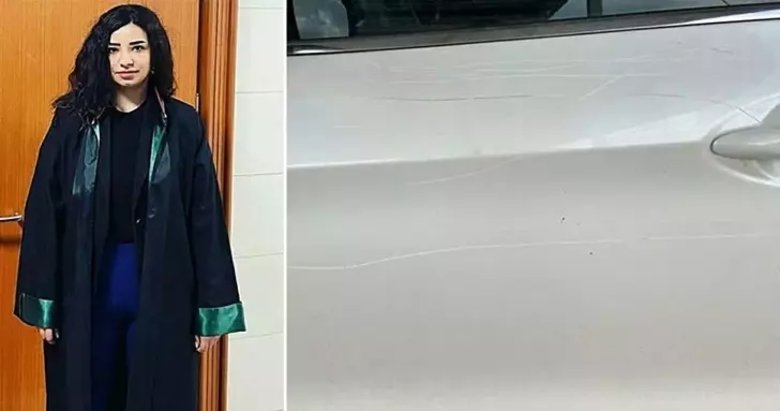 Kayınpederinin aracını çizen avukata 3 yıla kadar hapis istemi