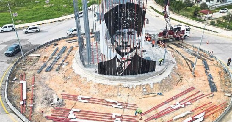 Menemen’e 4 boyutlu Atatürk anıtı